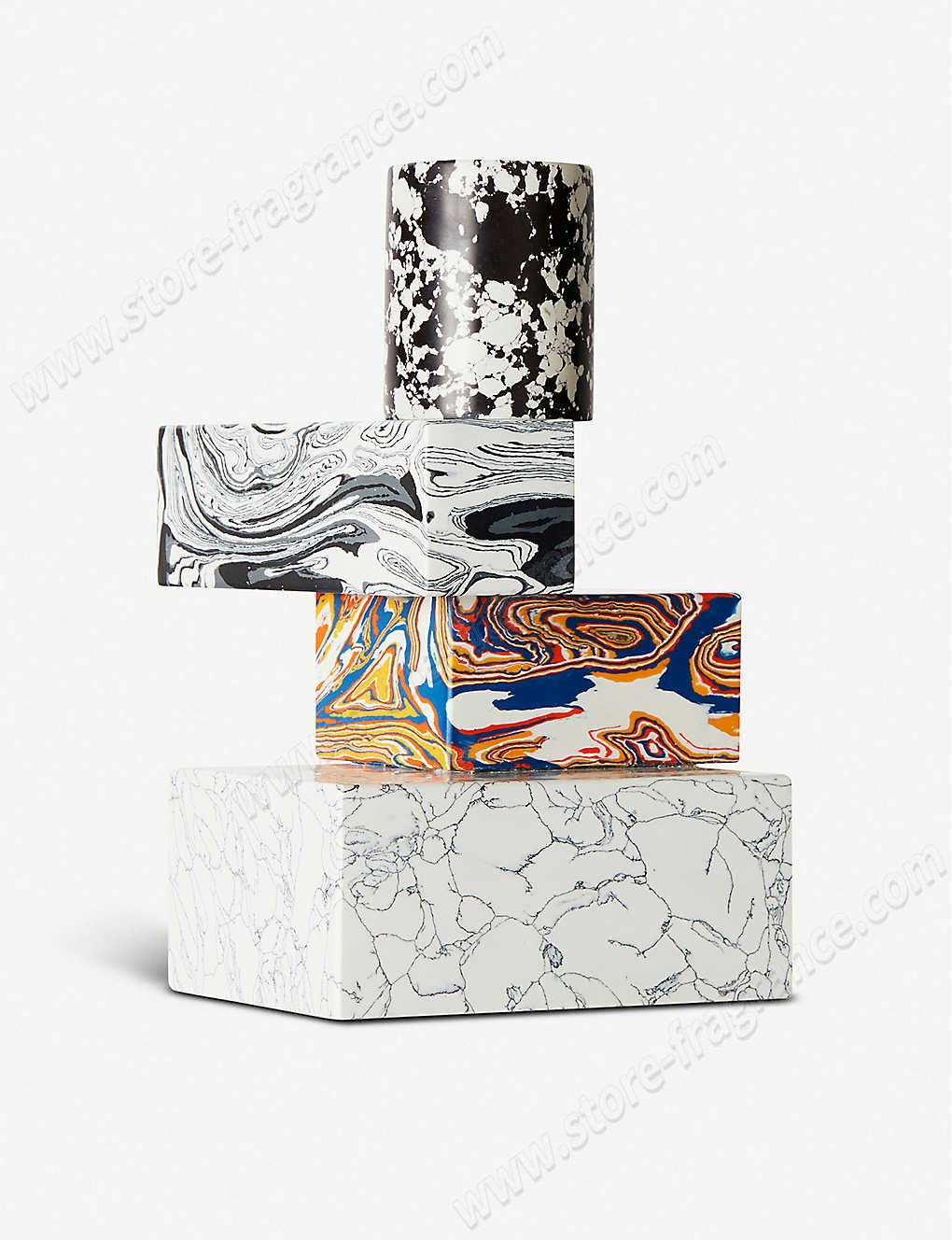 TOM DIXON/Swirl marble candelabra 24.5cm ✿ Discount Store - -0