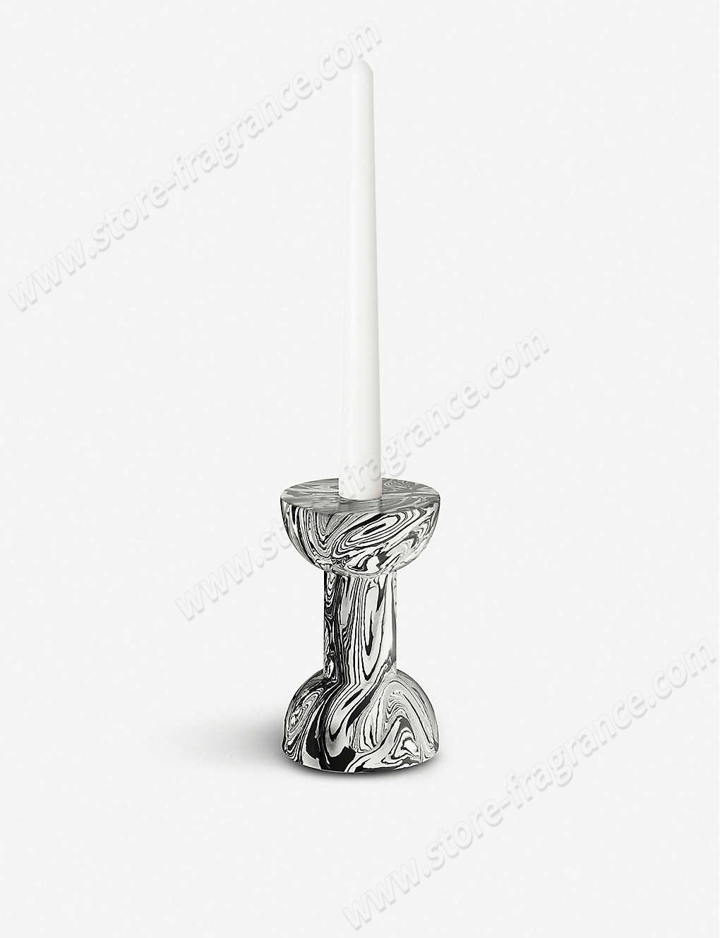 TOM DIXON/Swirl marble dumbbell candle holder 15cm ✿ Discount Store - -0