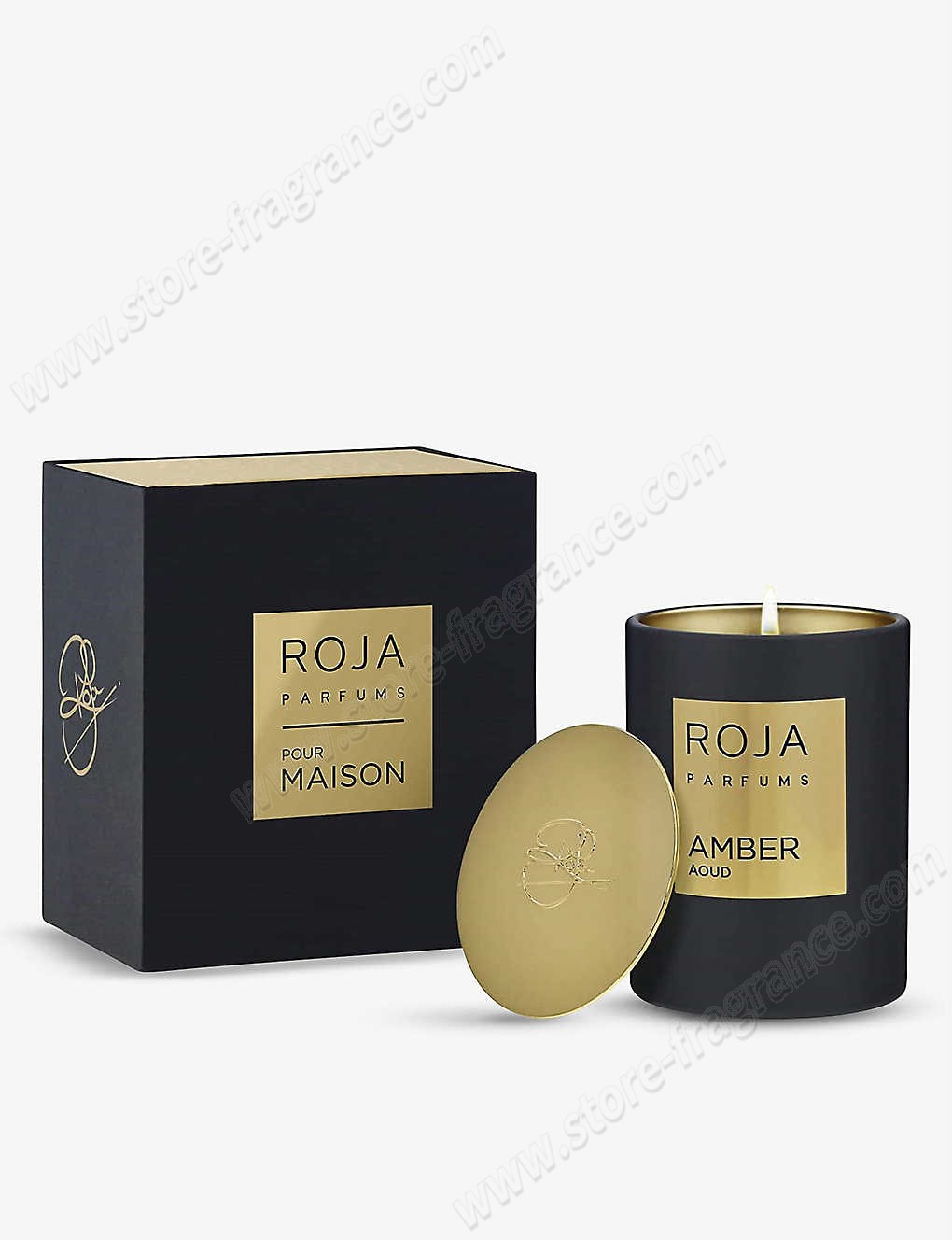 ROJA PARFUMS/Amber Aoud scented candle 300g ✿ Discount Store - -1