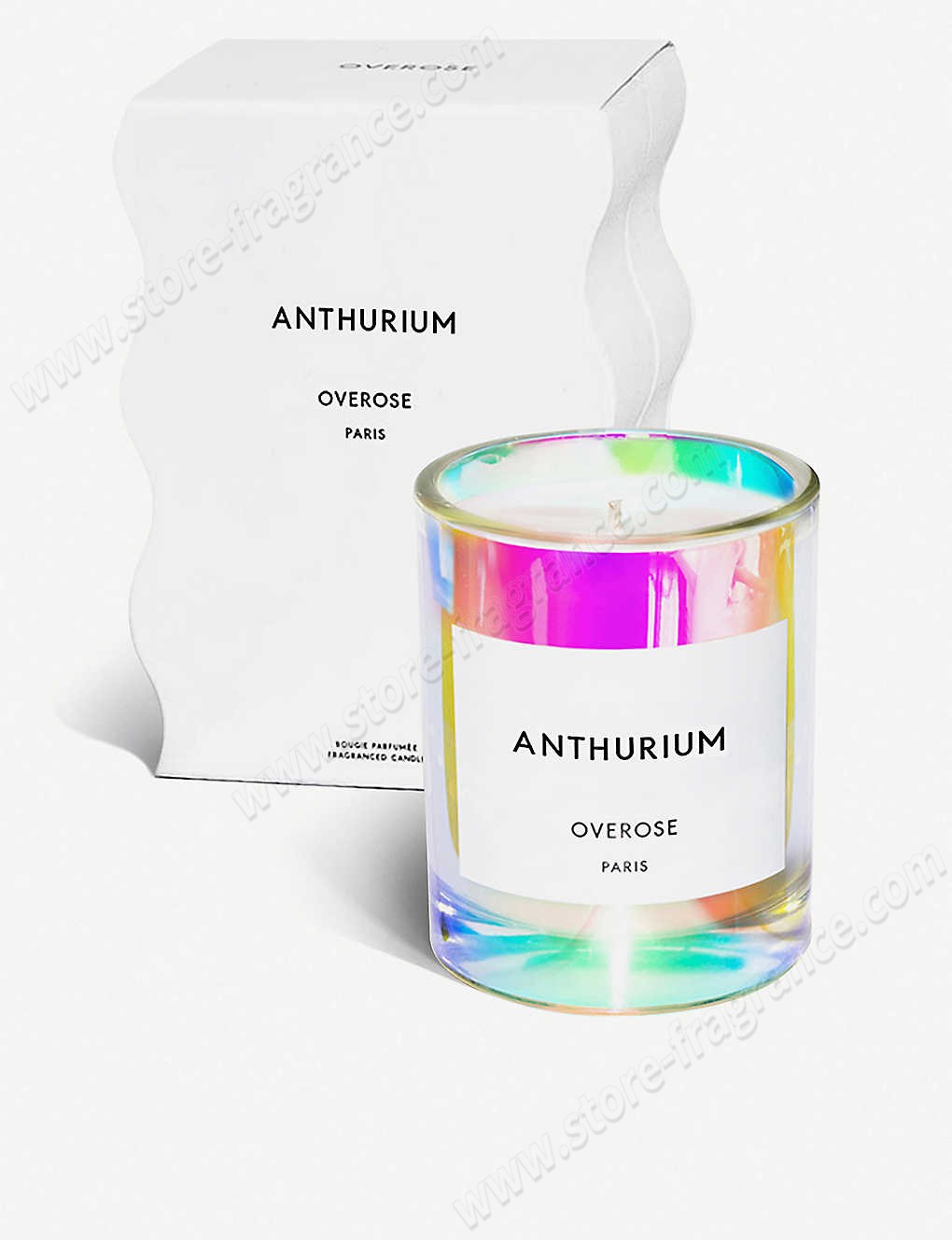 OVEROSE/Anthurium holographic scented candle 220g ✿ Discount Store - -0