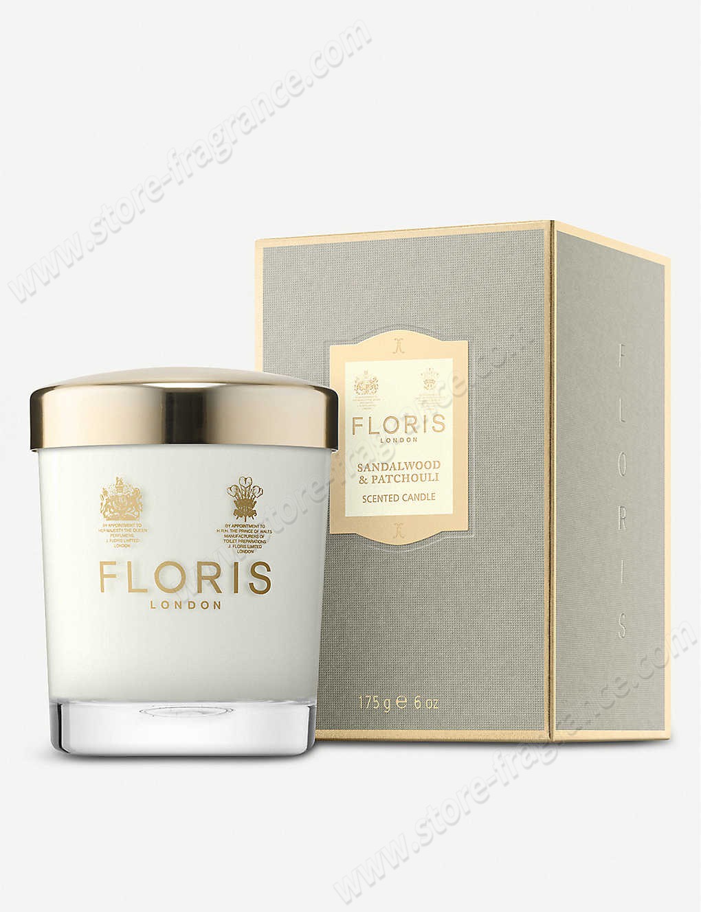 FLORIS/Sandalwood & patchouli scented candle 175g ✿ Discount Store - -1