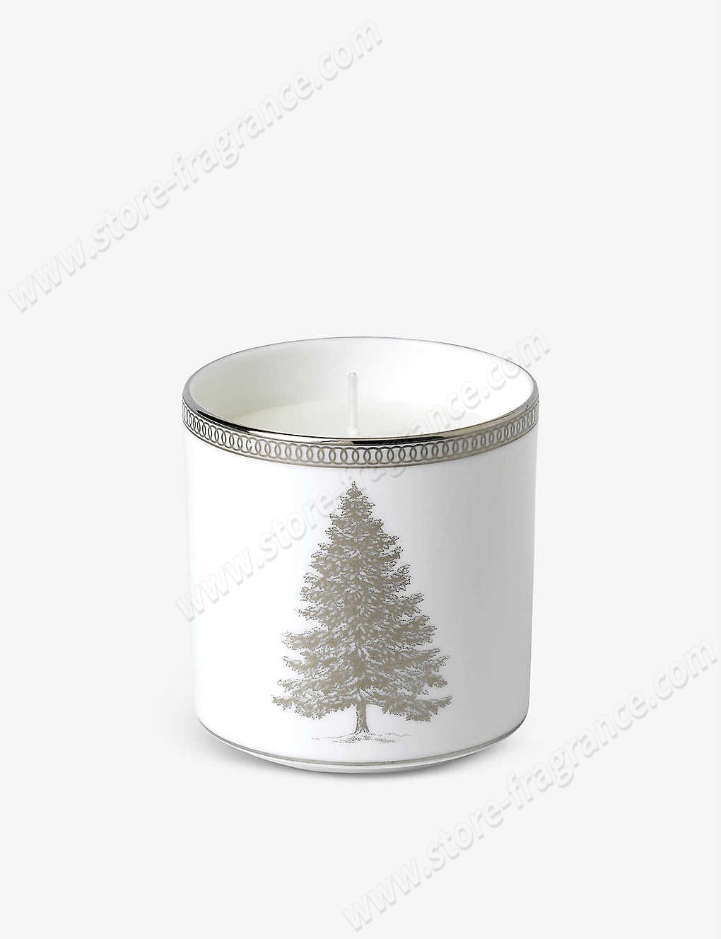 WEDGWOOD/Winter White festive spices, juniper & white heather scented candle 200g ✿ Discount Store - -0