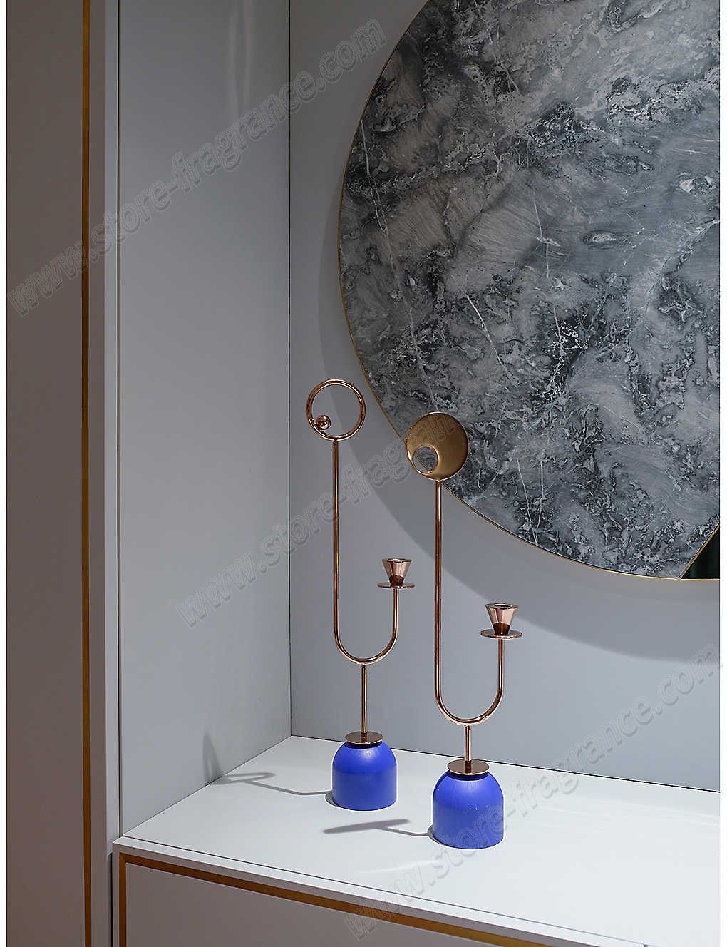 MAISON DADA/Paris-Memphis N°3 plated-metal candle holder 55cm ✿ Discount Store - -1