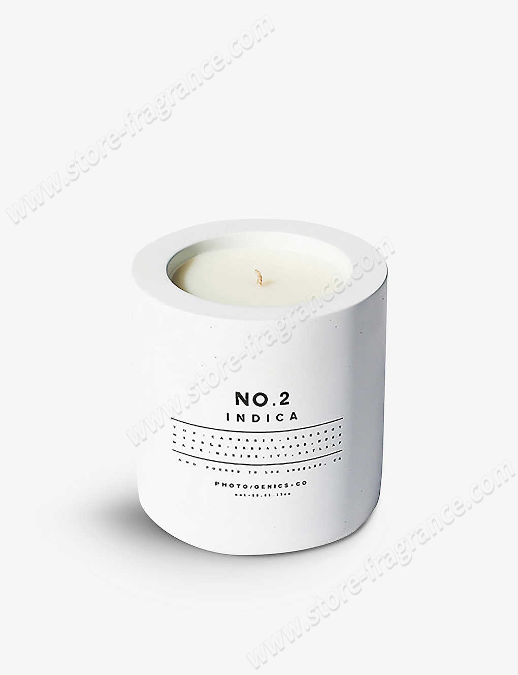 PHOTOGENICS & CO./No. 2 Indica concrete candle 8oz ✿ Discount Store - -0