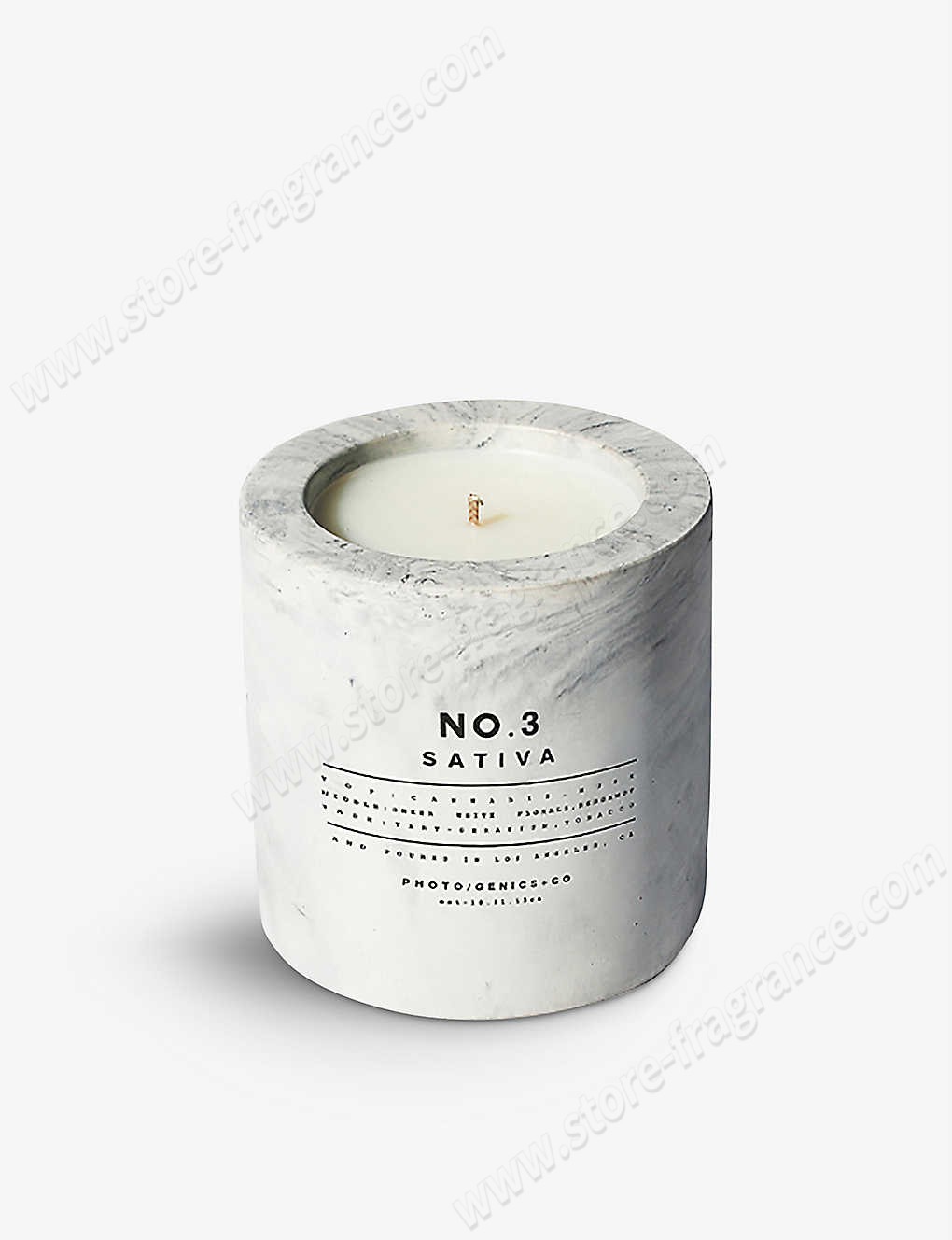 PHOTOGENICS & CO./No. 3 Sativa concrete candle 8oz ✿ Discount Store - -0