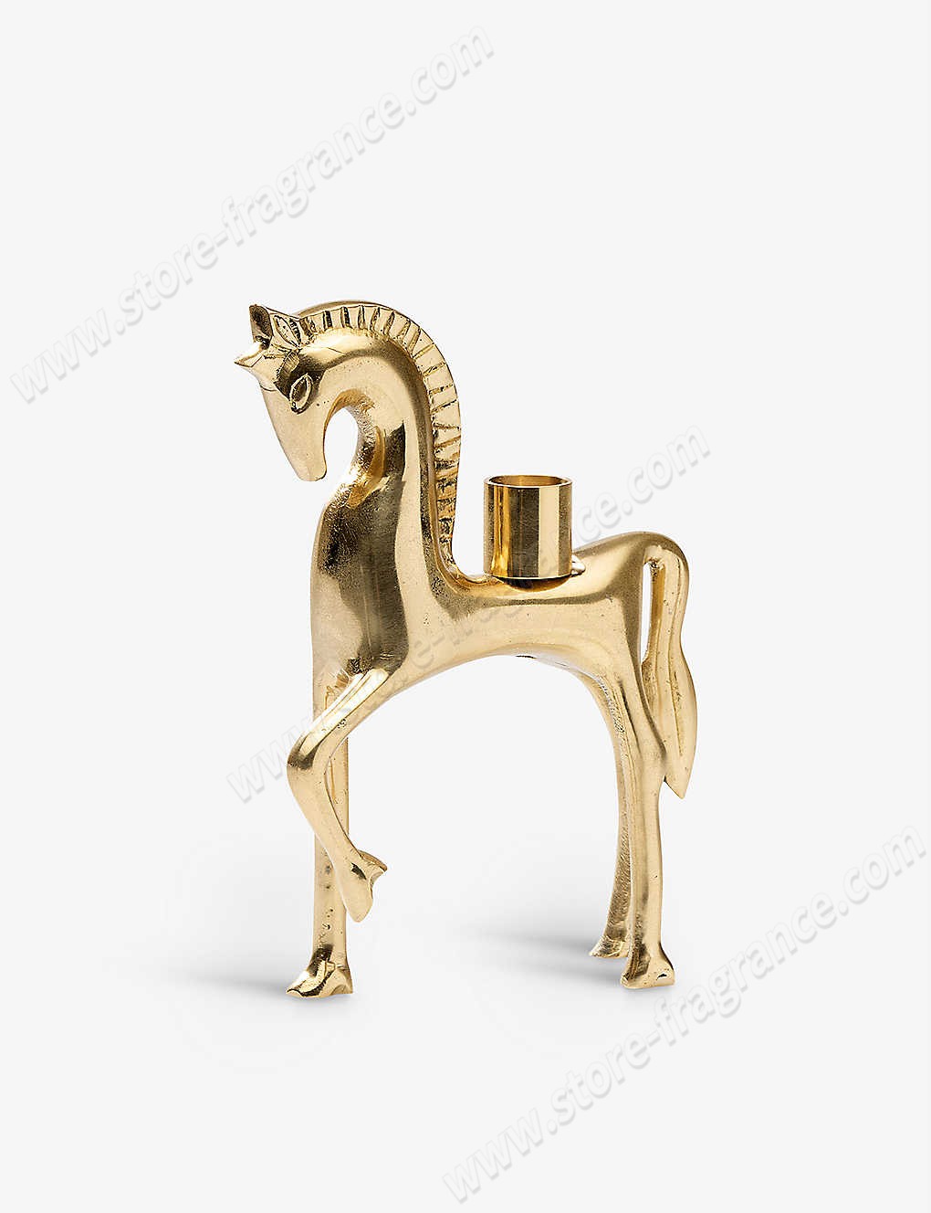 ANNA + NINA/Parade horse brass candleholder 20cm x 15cm ✿ Discount Store - -0