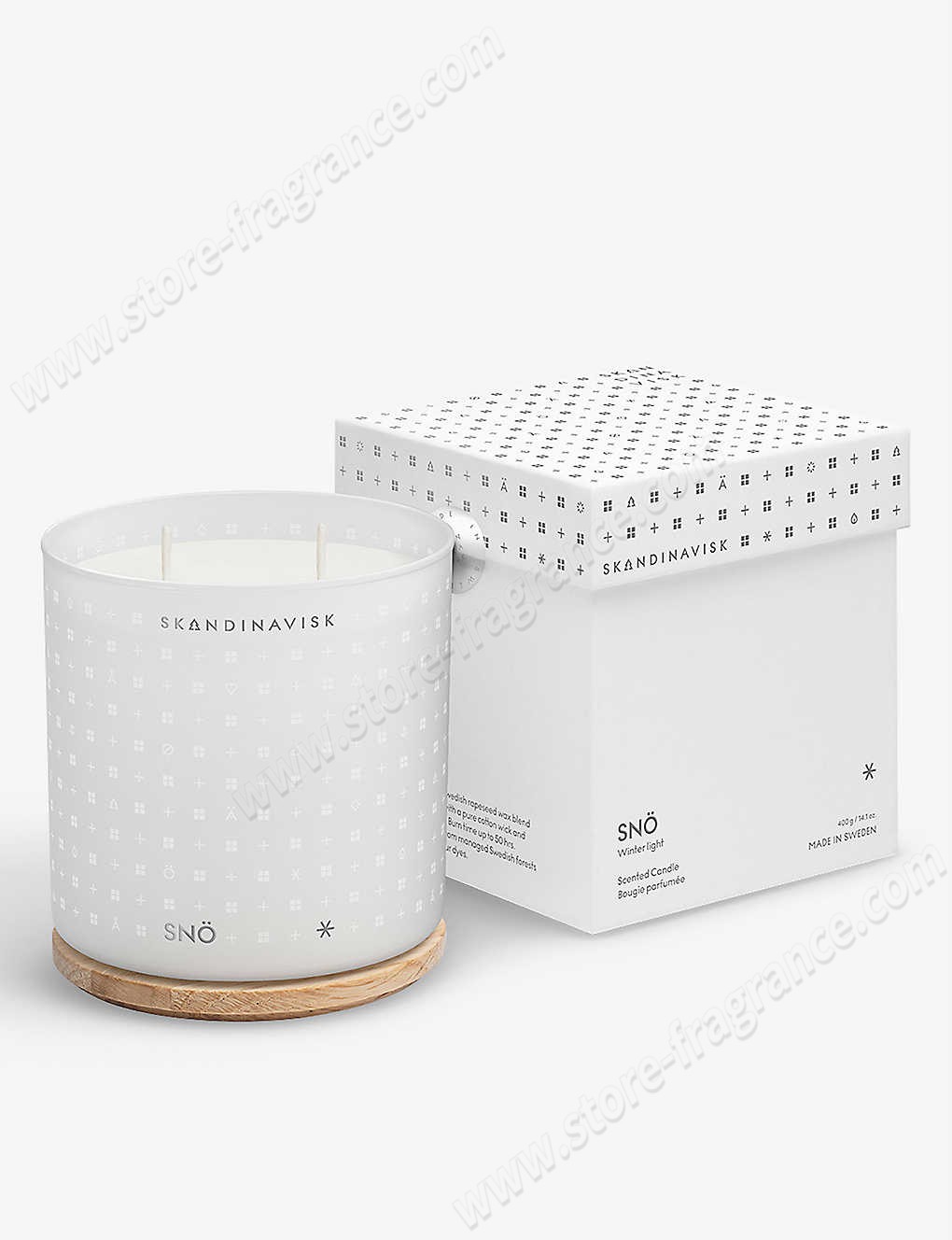 SKANDINAVISK/SNÖ scented candle with lid 400g ✿ Discount Store - -0