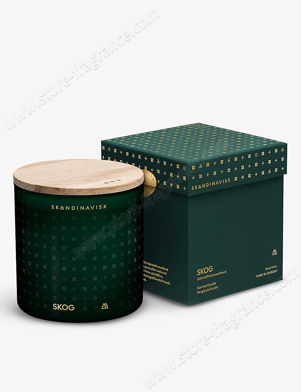 SKANDINAVISK/SKOG scented candle with lid 400g ✿ Discount Store - -1
