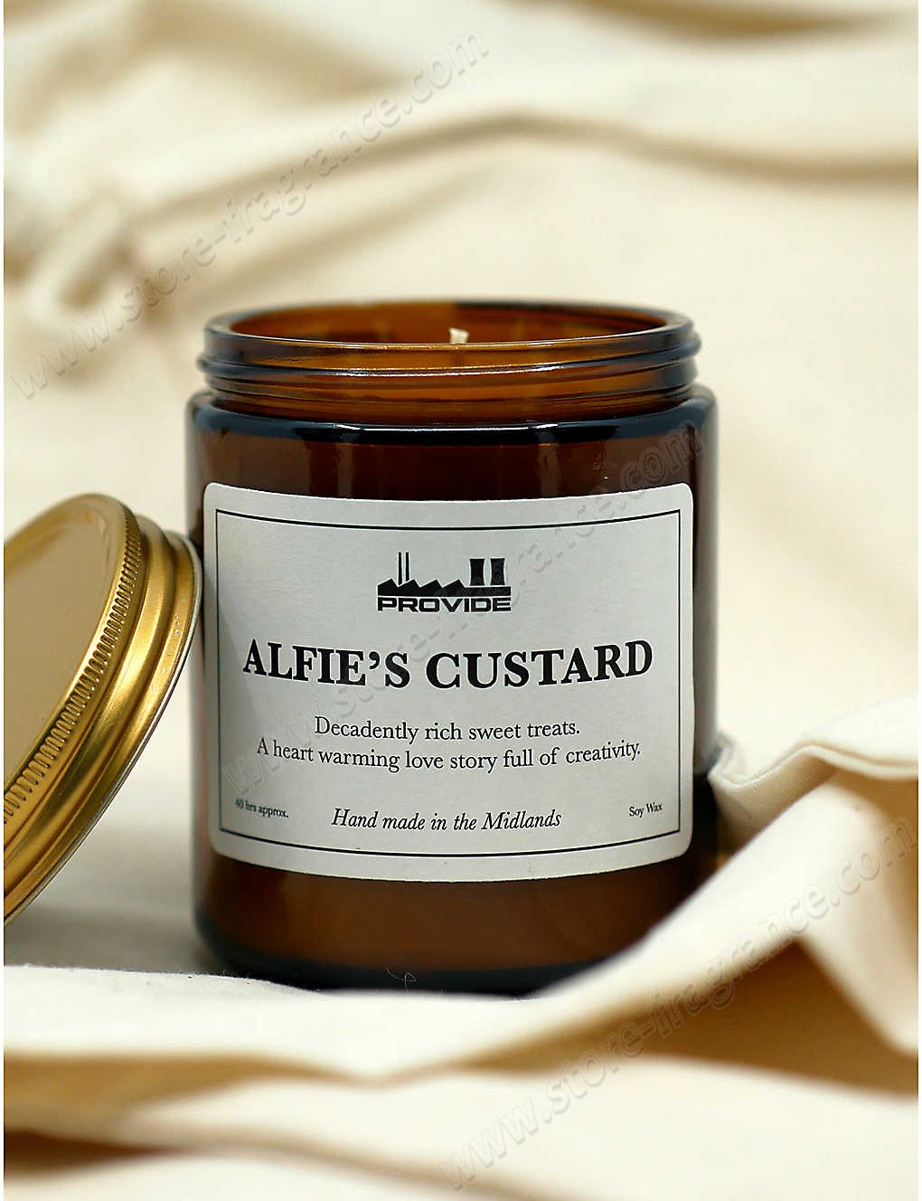 PROVIDE/Alfie’s Custard soy scented candle 200g ✿ Discount Store - -1