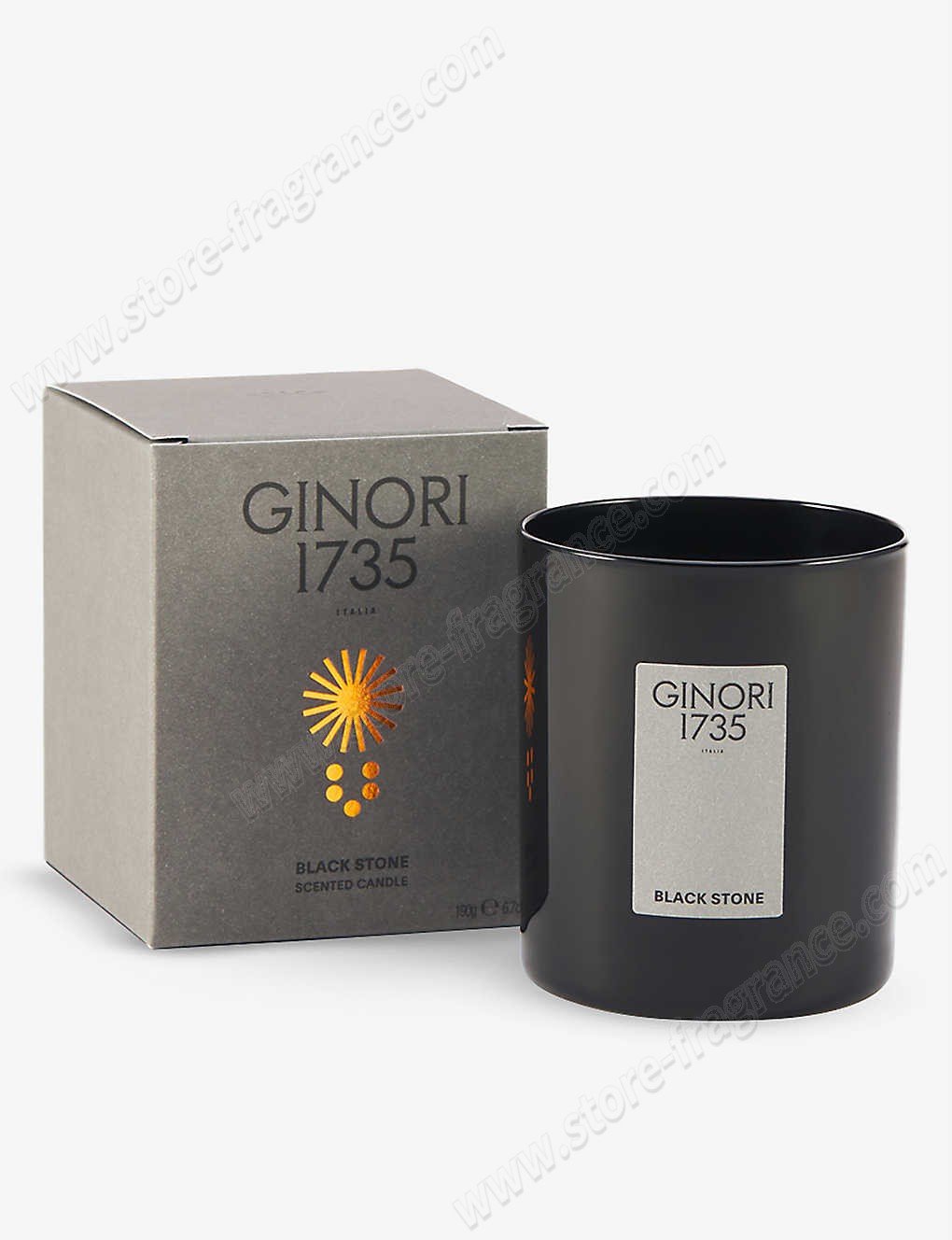 GINORI 1735/Il Seguace Black Stone scented candle 350g ✿ Discount Store - -1