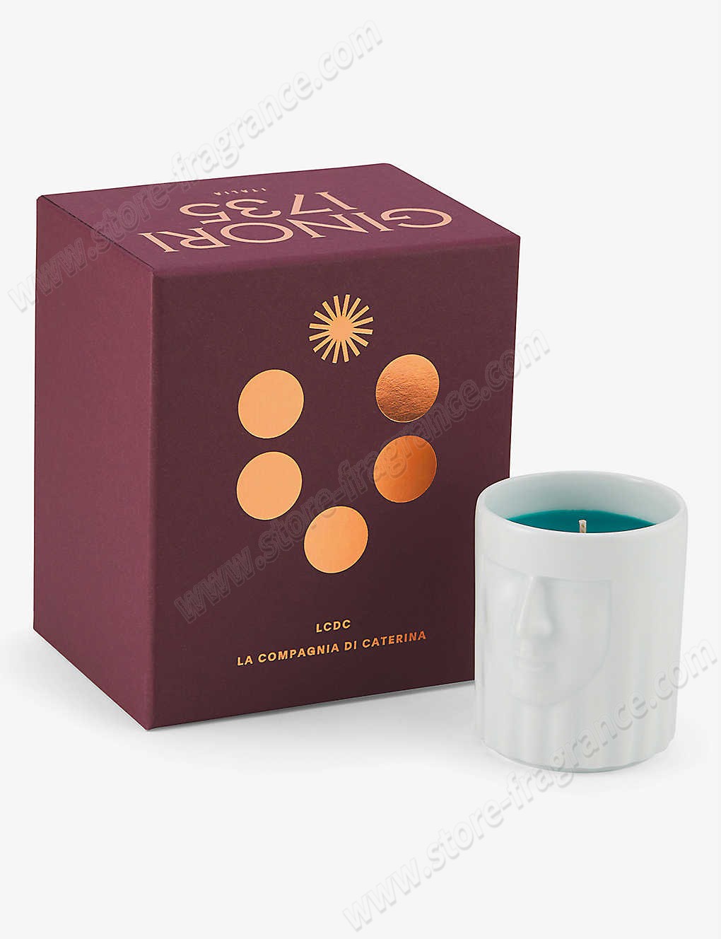 GINORI 1735/La Dama Purple Hill scented candle in porcelain pot 190g ✿ Discount Store - -1