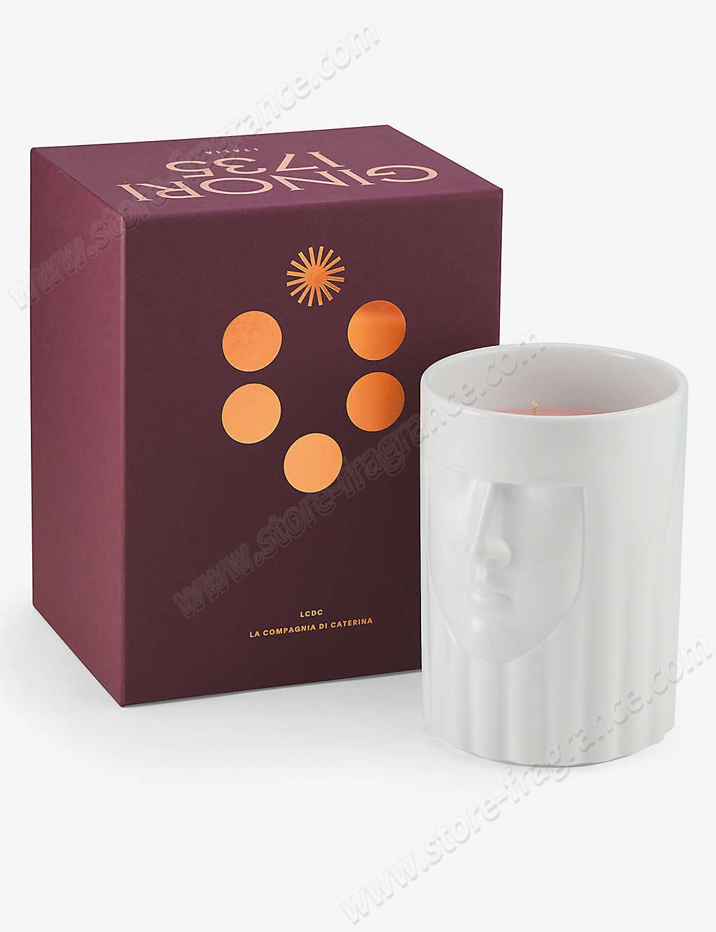 GINORI 1735/The Lady Orange Renaissance small scented candle set of two ✿ Discount Store - -1
