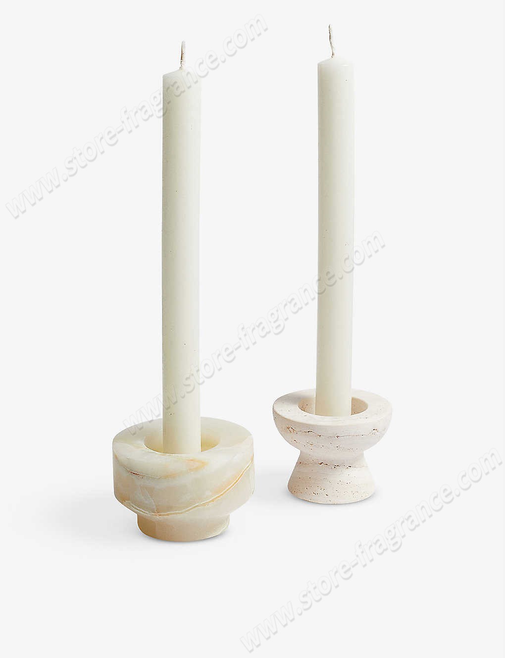 SOHO HOME/Oresund travertine and jade marble candle holder gift set Limit Offer - -1
