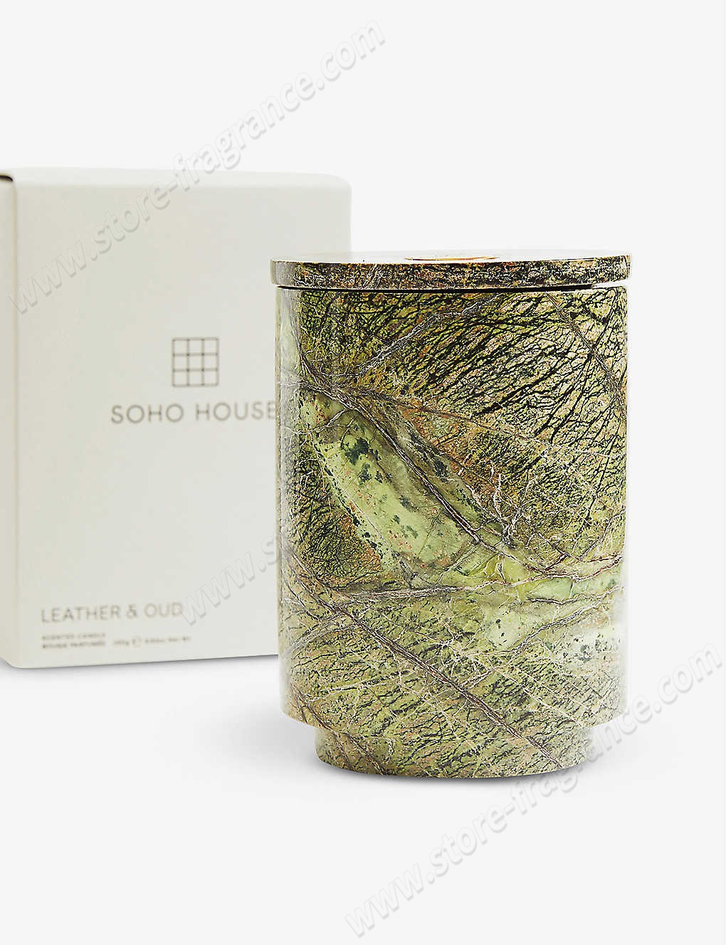 SOHO HOME/Verona leather and oud scented marble candle 250g ✿ Discount Store - -0