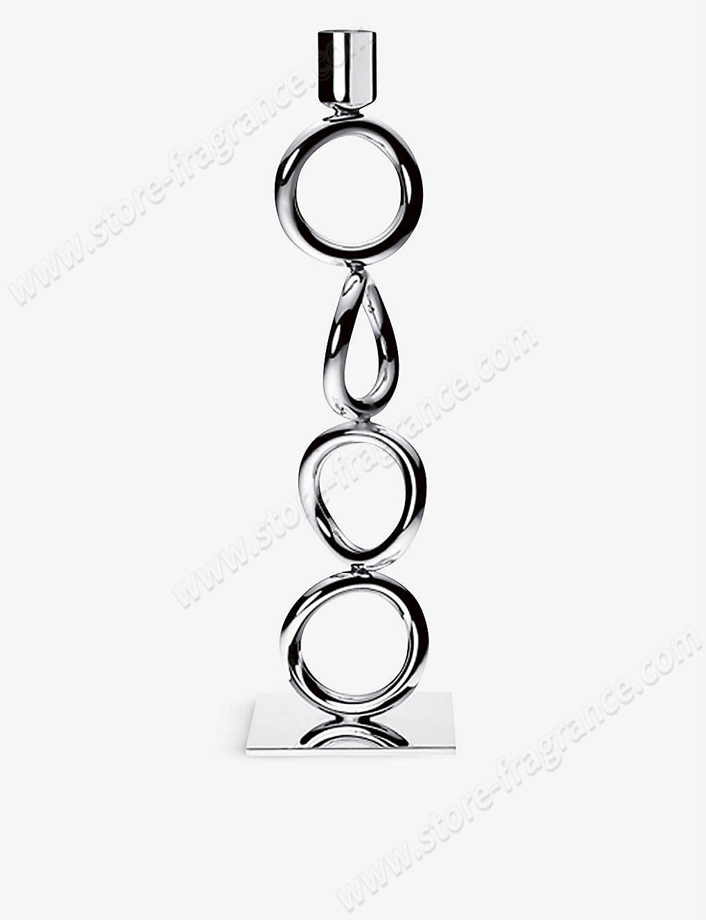 CHRISTOFLE/Vertigo four-ring silver-plated candlestick 30cm ✿ Discount Store - -0