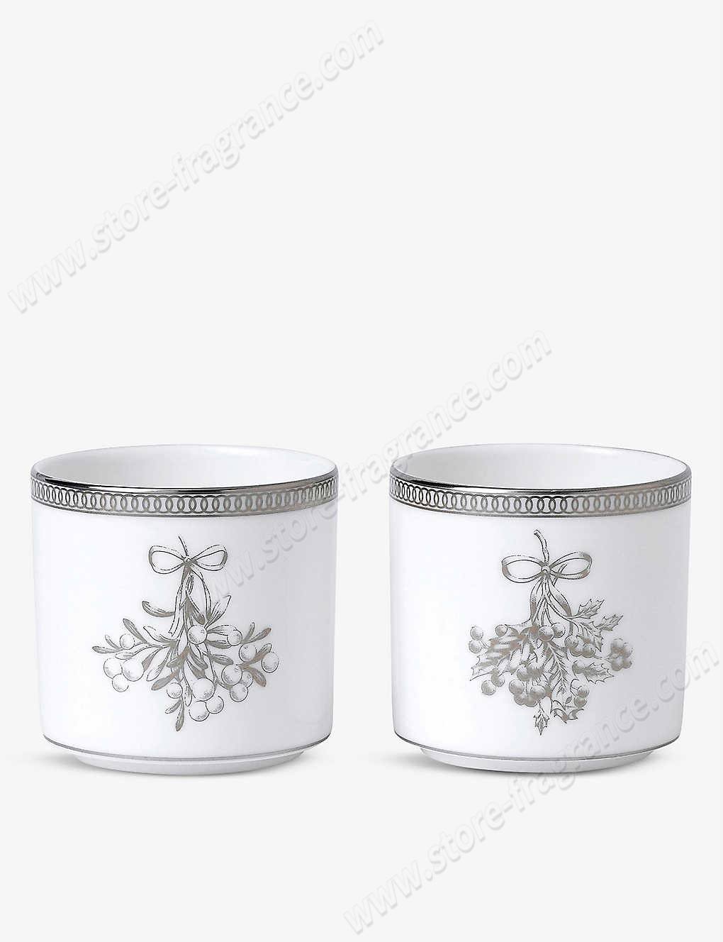WEDGWOOD/Winter White 2-piece votive candle holder set ✿ Discount Store - WEDGWOOD/Winter White 2-piece votive candle holder set ✿ Discount Store