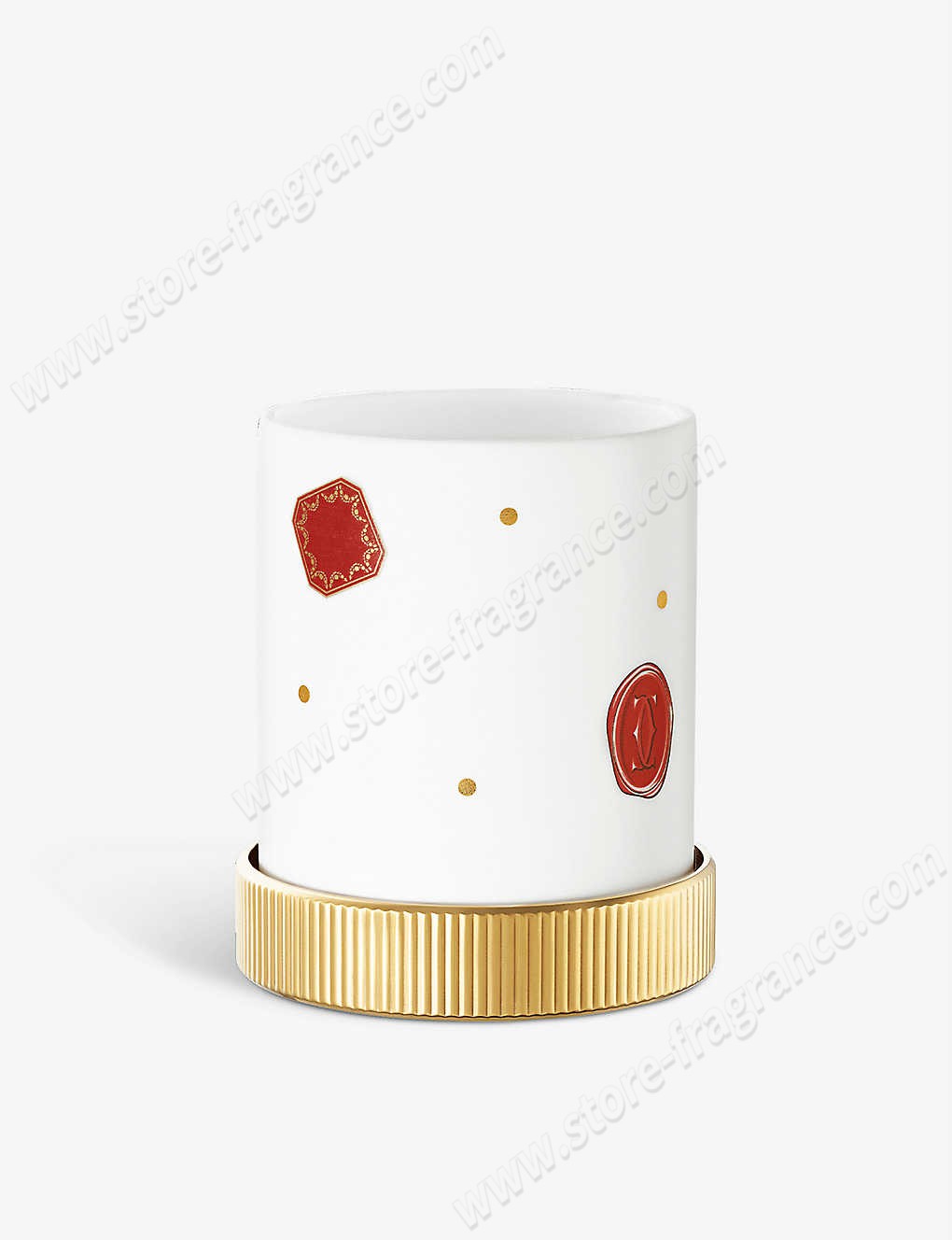 CARTIER/Diabolo de Cartier porcelain small candle holder 9.3cm ✿ Discount Store - CARTIER/Diabolo de Cartier porcelain small candle holder 9.3cm ✿ Discount Store