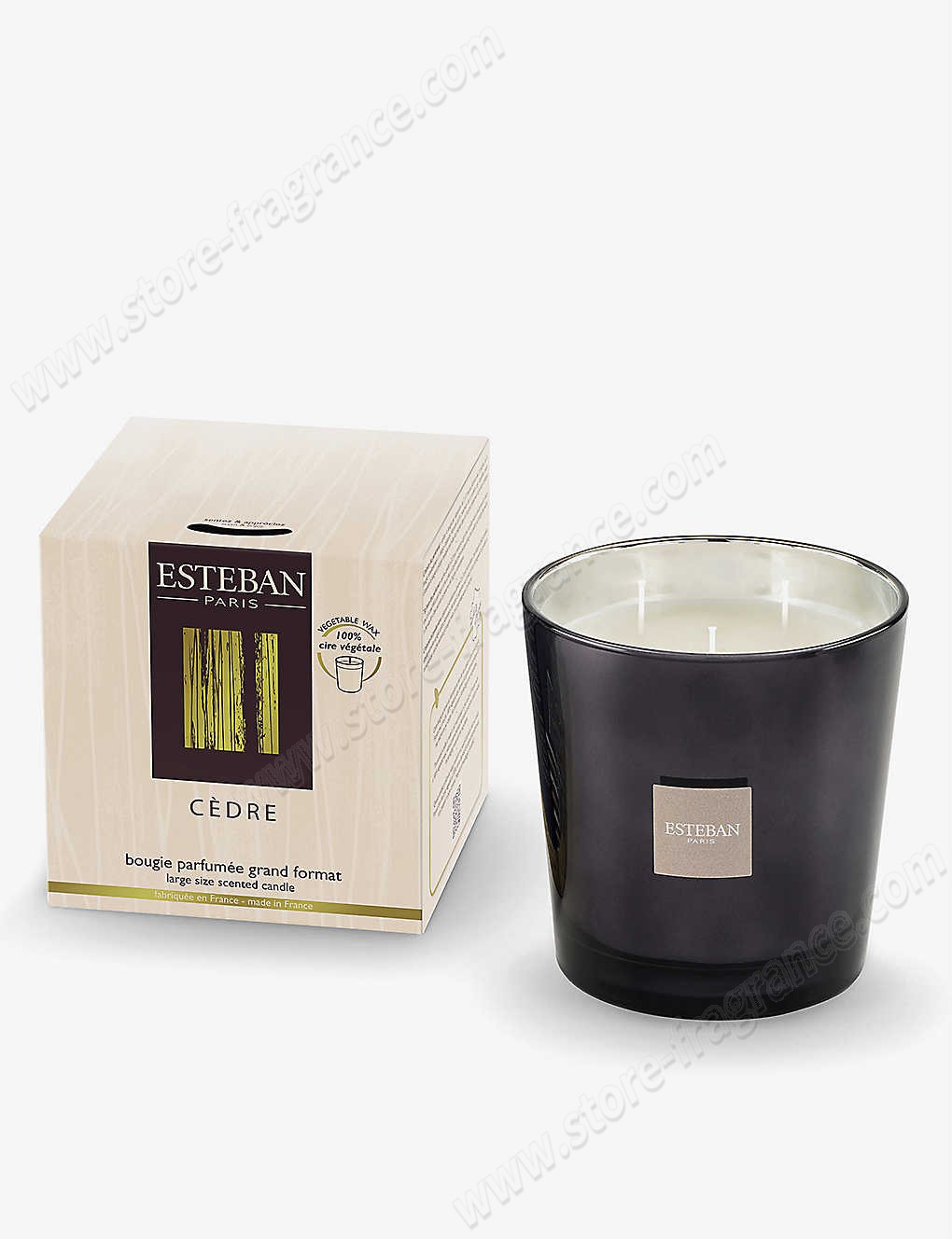 ESTEBAN/Cèdre three-wick scented candle 450g ✿ Discount Store - ESTEBAN/Cèdre three-wick scented candle 450g ✿ Discount Store