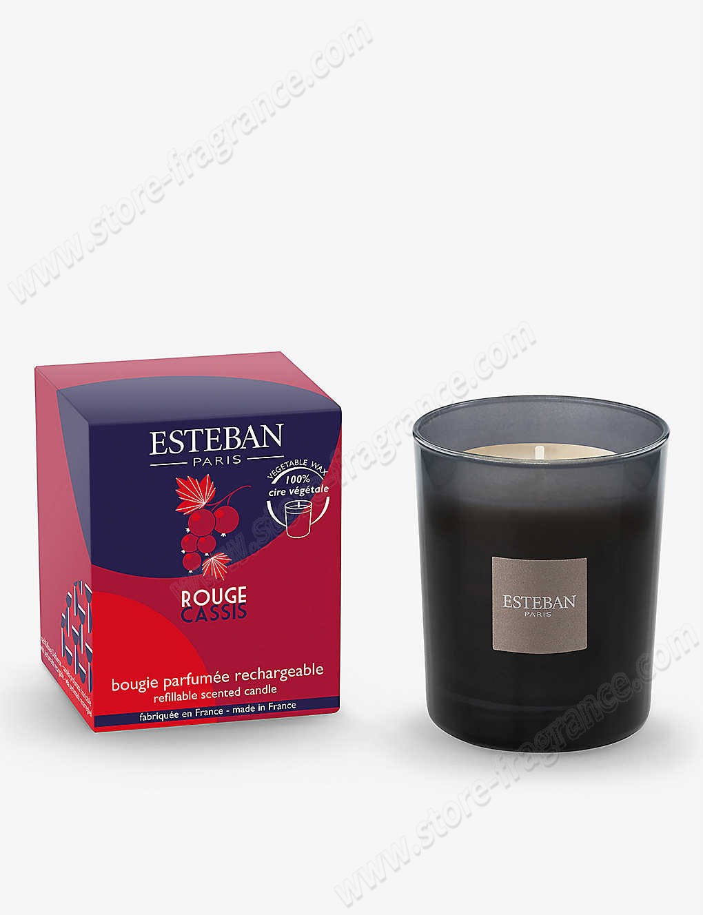 ESTEBAN/Rouge Cassis scented candle 170g ✿ Discount Store - ESTEBAN/Rouge Cassis scented candle 170g ✿ Discount Store