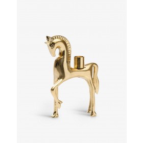 ANNA + NINA/Parade horse brass candleholder 20cm x 15cm ✿ Discount Store