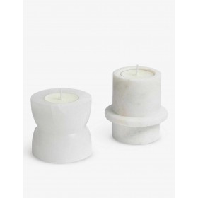 SOHO HOME/Hillerod marble candleholder set Limit Offer