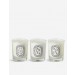 DIPTYQUE/Baies, Figuier and Roses mini candles 3 x 70g ✿ Discount Store - 1