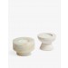 SOHO HOME/Oresund travertine and jade marble candle holder gift set Limit Offer - 0